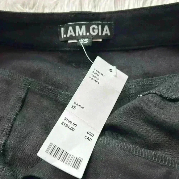 NWT I.AM.GIA Ursa Black Noir Convertible Cargo Pants, XS - Picture 12 of 15